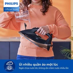 Bàn Ủi Hơi Nước Philips DST7510/80 3200W -  Công Suất Mạnh, Trượt Xả Cặn, Tự Ngắt Khi Quá Nhiệt 7