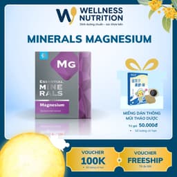 Thực phẩm bổ sung Essential Minerals Magnesium giúp giảm căng thẳng và ngủ ngon, hộp 60 viên 1