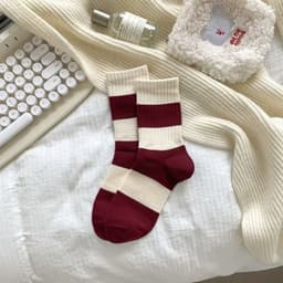 Túi sét 10 đôi )Vớ, Tất Kẻ Cao Cổ ,Thời Trang Nữ mẫu mới hot nhất .Chất liệu cotton  ,Dày dặn thoáng khí ,chống hôi chân 6