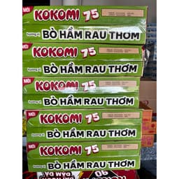 Thùng 30 gói x 75g Mì Tôm Kokomi bò hầm rau thơm 4