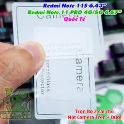 [Ảnh Thật] Kính CL Chống Trầy Camera Xia0mi Redmi Note 11/ Note 11S/ Note 11 PRO Quốc Tế Cường Lực 2.5D 4