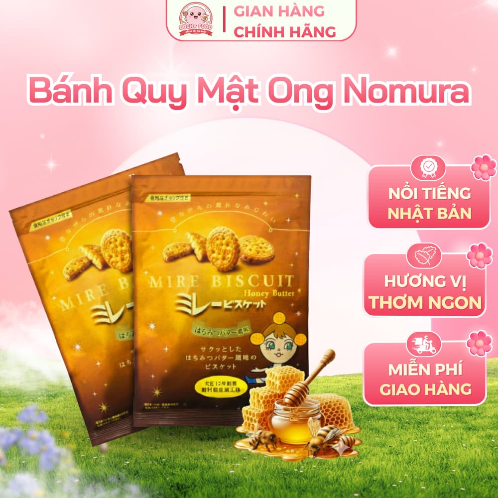 Bánh Quy Vị Mật Ong NOMURA Nội Địa Nhật