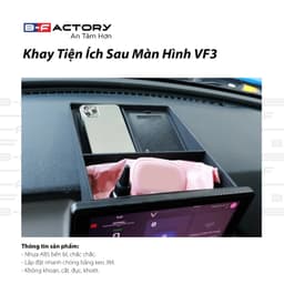 Khay tiện ích sau màn hình VF3 Nhựa ABS Bền Bỉ Chắc Chắn Lắp Đặt Dễ Dàng Bằng Keo 3M Ship Hảo Tốc Quanh Hà Nội 2
