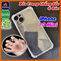 [Ảnh Thật] Ốp Lưng iPhone 13 MINI 5.4" Dẻo Trong Chống Sốc 4 Góc 1
