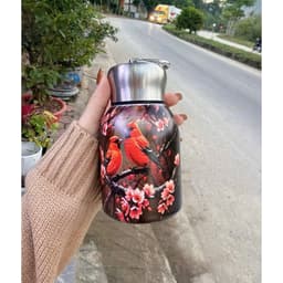 Bình Giữ Nhiệt  Cafe 300Ml Inox 316 Họa Tiết Cao Cấp Giữ Nhiệt Lâu, Nhỏ Gọn Tiện Lợi Cho Dân Văn Phòng SmarthomeX-VN 6