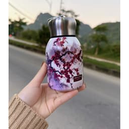 Bình Giữ Nhiệt  Cafe 300Ml Inox 316 Họa Tiết Cao Cấp Giữ Nhiệt Lâu, Nhỏ Gọn Tiện Lợi Cho Dân Văn Phòng SmarthomeX-VN 7
