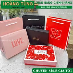 [2026] COMBO 5 Set Hộp Kèm Túi Đựng Socola Valentine 9 viên, 6 viên (Kèm túi giấy) 2