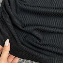 Áo Thun Nữ Tay Dài Cổ Bẻ Bigsize ESHOP Áo Thun Thiết Kế Cài Nút Thun Gân Tăm Co Giãn Thoải Mái MS535 6