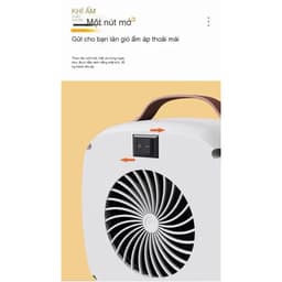 Máy Sưởi Gốm Mini Để Bàn – 2 Chế Độ Nóng – 500W Tiết Kiệm Điện | An Toàn – Nhỏ Gọn – Làm Ấm Nhanh 7