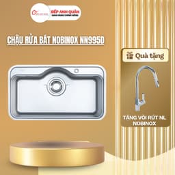 CHẬU RỬA BÁT 1 HỐ NOBINOX ROSA NN995D 1