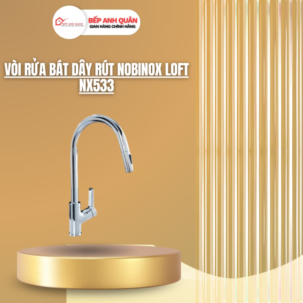 VÒI RỬA BÁT DÂY RÚT NOBINOX LOFT NX533