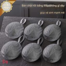 Sét 5, 10 cọ xong nồi tròn tròn cọ siêu sạch. 1
