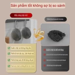 Sét 5, 10 cọ xong nồi tròn tròn cọ siêu sạch. 5