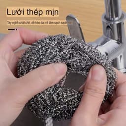 Sét 5, 10 cọ xong nồi tròn tròn cọ siêu sạch. 6