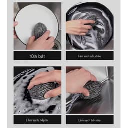 Sét 5, 10 cọ xong nồi tròn tròn cọ siêu sạch. 7