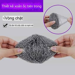 Sét 5, 10 cọ xong nồi tròn tròn cọ siêu sạch. 8