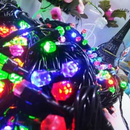 COMBO 2 Bộ Đèn Nháy Kim Cương 40M, Dây Led 4 Lõi Đồng, 8 Chế Độ Nháy Trang Trí Tiểu Cảnh Noel, Tết 7