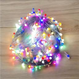 Dây Đèn Kim Cương 100Mét Led V8 Chống Nước IP65, 8 Chế Độ Nháy Trang Trí Không Gian Rộng 1