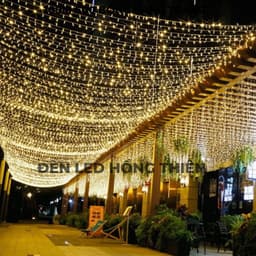Dây Đèn Kim Cương 100Mét Led V8 Chống Nước IP65, 8 Chế Độ Nháy Trang Trí Không Gian Rộng 5