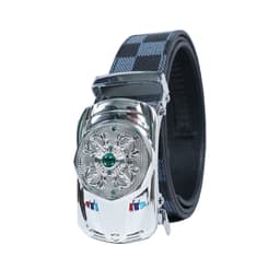Thắt lưng nam đá xoay nhiều màu, dây lưng nam khoá gạt xoay 360 độ mạ bạc A8GXT6 7