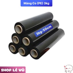 ❌1 Cuộn 50Cm/3Kg❌Màng Co Đen 3Kg, Màng Pe Đen, Màng Chít Đen, Màng Nilong Đen .[TTLV] 1