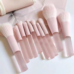 Bộ Cọ 10 Món Trang Điểm Makeup Mini   Hồng siêu xinh kèm túi đựng (T1) 1