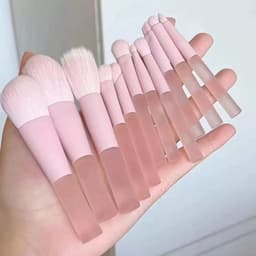 Bộ Cọ 10 Món Trang Điểm Makeup Mini   Hồng siêu xinh kèm túi đựng (T1) 4