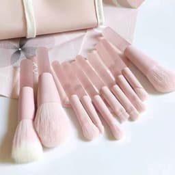 Bộ Cọ 10 Món Trang Điểm Makeup Mini   Hồng siêu xinh kèm túi đựng (T1) 5