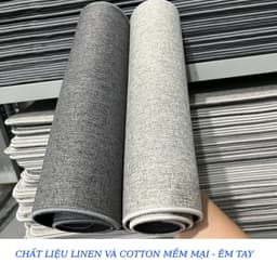 Pad chuột, Lót chuột, thảm trải bàn vải lanh cotton cao cấp dày dặn, kích thước lớn 3