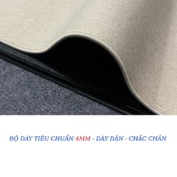 Pad chuột, Lót chuột, thảm trải bàn vải lanh cotton cao cấp dày dặn, kích thước lớn 4