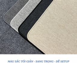 Pad chuột, Lót chuột, thảm trải bàn vải lanh cotton cao cấp dày dặn, kích thước lớn 5