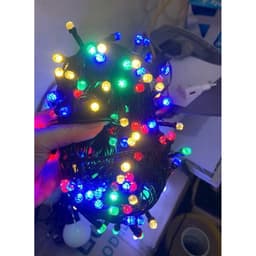 Combo 2 Bộ 40m Dây Led Kim Cương Vàng Đa Sắc siêu lời, trang trí noel, lễ tết, trang trí ngoài trời chống nước 2