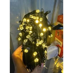 Combo 2 Bộ 40m Dây Led Kim Cương Vàng Đa Sắc siêu lời, trang trí noel, lễ tết, trang trí ngoài trời chống nước 4