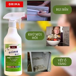 Xịt Vệ Sinh Tủ Lạnh Đa Năng ORIMA 500ml – Khử Mùi, Tẩy Sạch Mảng Bám, Diệt Khuẩn 8