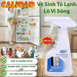 Xịt Vệ Sinh Tủ Lạnh Đa Năng CALIDAD 500ml – Khử Mùi, Tẩy Sạch Mảng Bám, Diệt Khuẩn 5
