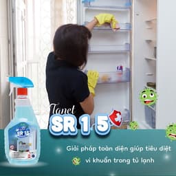 Xịt Vệ Sinh Tủ Lạnh Đa Năng TANET SR15 500ml – Khử Mùi, Tẩy Sạch Mảng Bám, Diệt Khuẩn 9