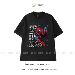Áo thun bé trai AVENGERS form rộng ISEE VN, áo spider man chất cotton 4c premium thấm hút, chất vải dày dặn - ISTH01 9