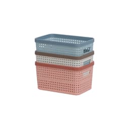 Rổ Nhựa Đan Viền Mây Việt Nhật Hokori 3517, Giỏ Đựng Đồ Đa Dụng Tiết Kiệm Diện Tích - DOMUS 8