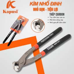 Kìm Nhổ Đinh 9 inch 225mm Nhật Kapusi Chính hãng, Thép Carbon k8307 1