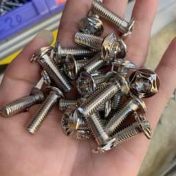 (Mua từ 2) Ốc titan 8li25 dủ MỎNG dẹp gắn đĩa tất cả dòng xe cực sáng đẹp 7