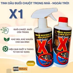 Xịt Đuổi Chuột Thảo Mộc X1 - CARE 500ml – An Toàn, Đuổi Chuột Hiệu Quả Không Độc Hại 1