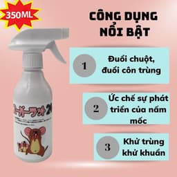 Xịt Đuổi Chuột Thảo Mộc SAMURAI CARE 350ml –  An Toàn, Đuổi Chuột Hiệu Quả Không Độc Hại 9