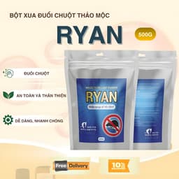 Bột Đuổi Chuột Thảo Mộc RYAN 500G – Xua Chuột Ngăn Phá Hoại, Dùng Cho Nhà Kho – Bếp – Xe 1
