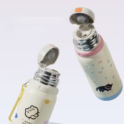 Bình giữ nhiệt cho bé hình thú dogcat 500ml inox 316 có nắp làm cốc, bình nước cho trẻ em giữ nhiệt 12h B055 2