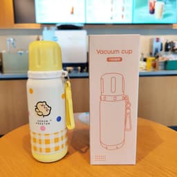 Bình giữ nhiệt cho bé hình thú dogcat 500ml inox 316 có nắp làm cốc, bình nước cho trẻ em giữ nhiệt 12h B055 6