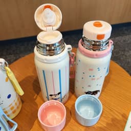 Bình giữ nhiệt cho bé hình thú dogcat 500ml inox 316 có nắp làm cốc, bình nước cho trẻ em giữ nhiệt 12h B055 5