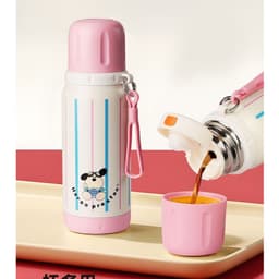 Bình giữ nhiệt cho bé hình thú dogcat 500ml inox 316 có nắp làm cốc, bình nước cho trẻ em giữ nhiệt 12h B055 4