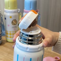 Bình giữ nhiệt cho bé hình thú dogcat 500ml inox 316 có nắp làm cốc, bình nước cho trẻ em giữ nhiệt 12h B055 9
