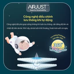 Tã Bỉm BZU BZU Velvet Breeze 1 bịch cho bé Siêu Mỏng Thoáng Khí Dịu Nhẹ Cho Da Nhạy Cảm 5