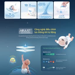 Tã Bỉm BZU BZU Velvet Breeze 1 bịch cho bé Siêu Mỏng Thoáng Khí Dịu Nhẹ Cho Da Nhạy Cảm 8